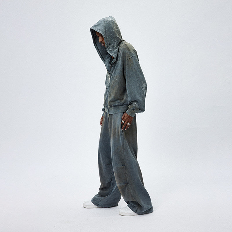 SCORPIONO1R Hand-Embellished Washed Streetwear Set
