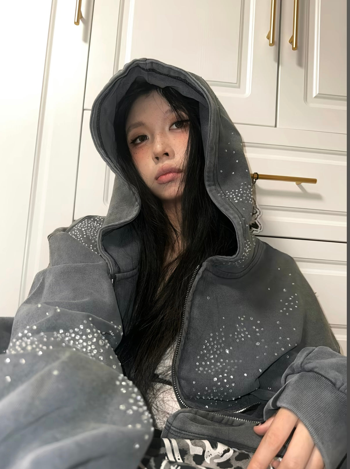 SCORPIONO1R Hand-Embellished Washed Streetwear Set