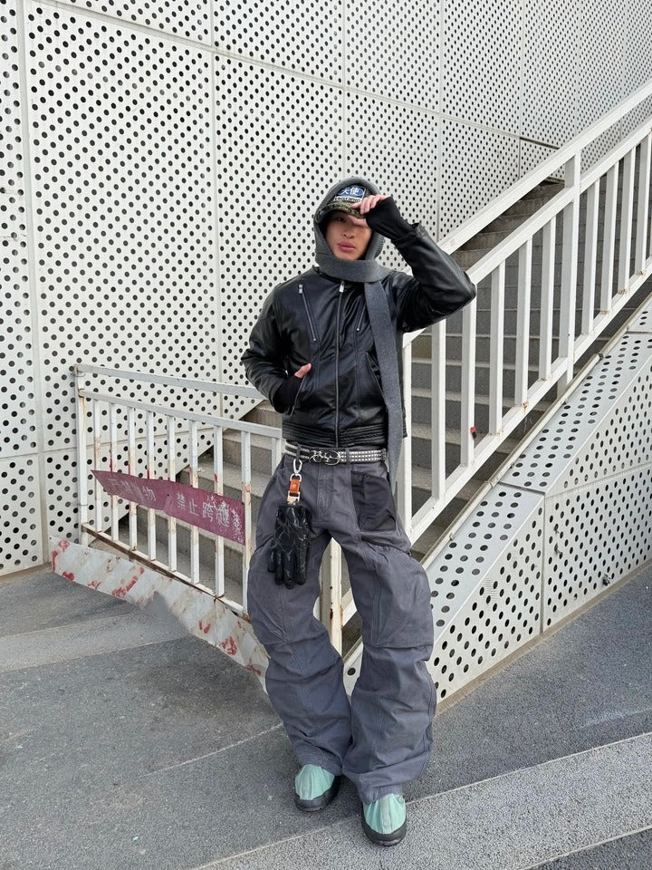 Scorpio No1r Cross Multi-Pocket Cargo Curved Pants