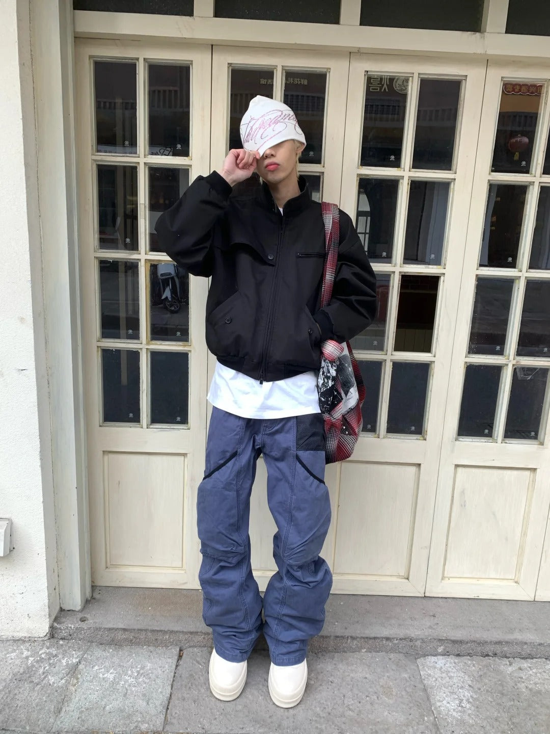 Scorpio No1r Cross Multi-Pocket Cargo Curved Pants
