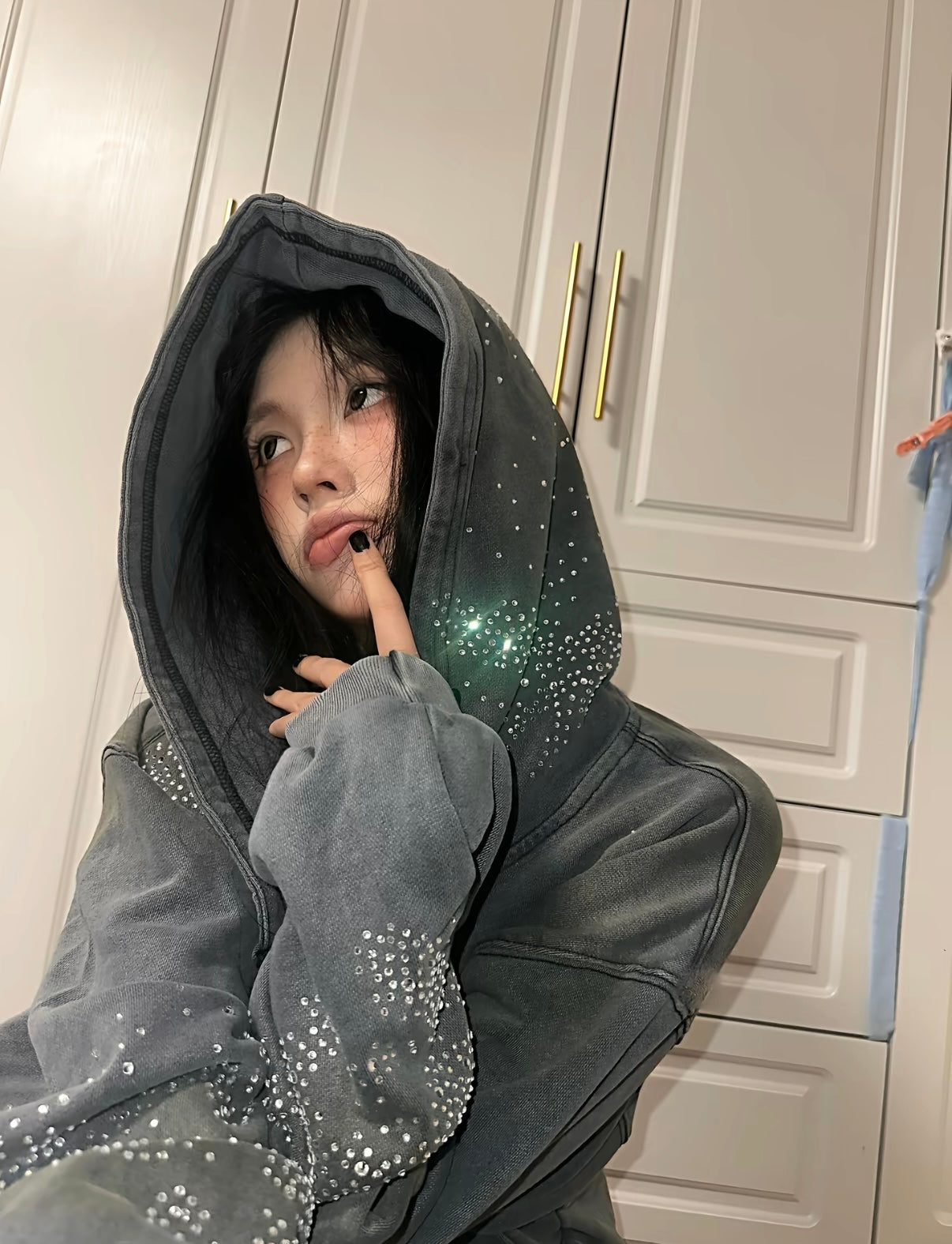 SCORPIONO1R Hand-Embellished Washed Streetwear Set