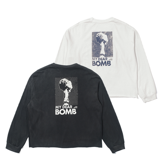 SONGAADON 26SS Gang of Four missile print washed old long-sleeved sweatshirt