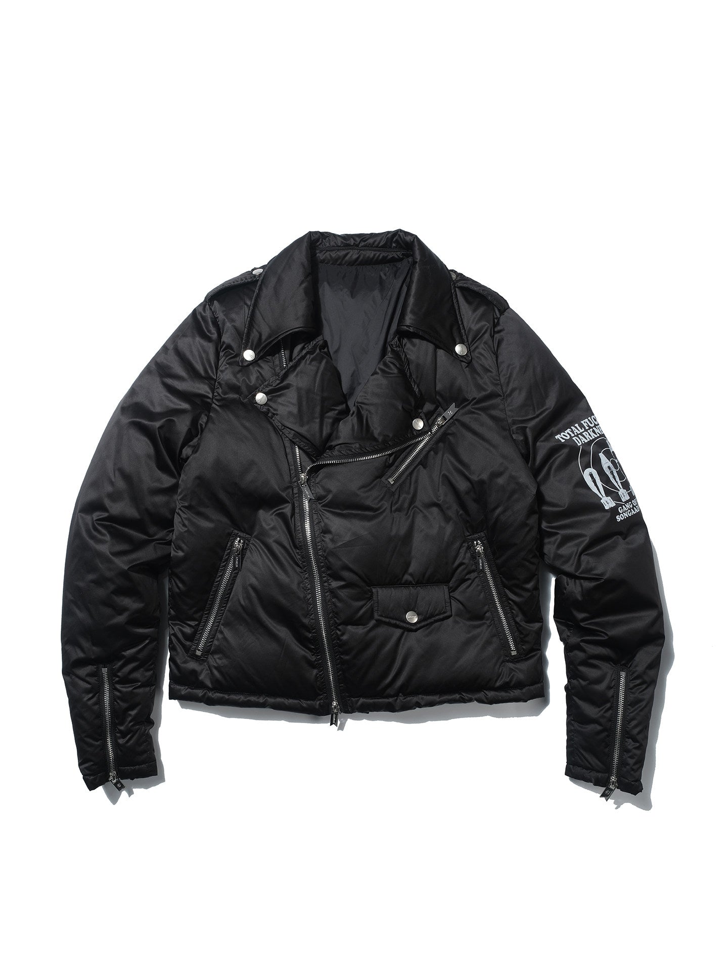 SONGAADON 26SS Motorcycle Down Jacket Slim Fit Short Jacket