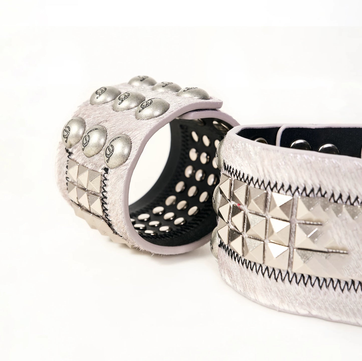 Fourth3ex 25FW Horsehair Rivet Bracelet Men's and Women's Niche Abi Accessories Rap Hip Hop Punk Bracelet