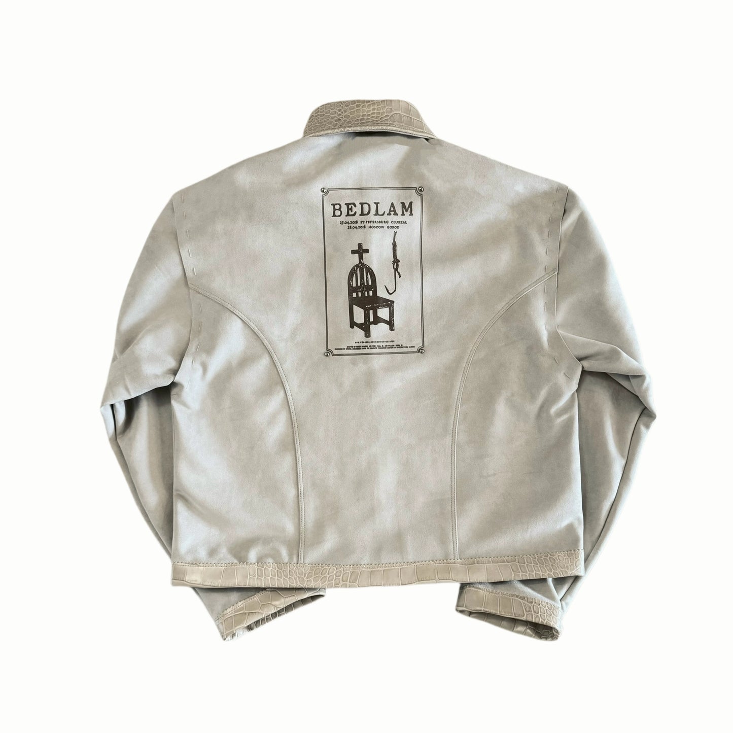 Scorpio No1r BANNED BOOK CROCODILE PLASTER GRAFFITI JACKET