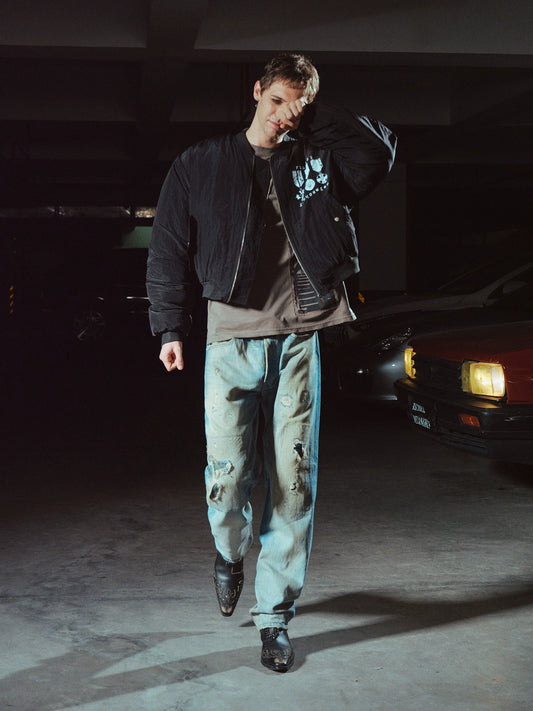 RICHILL MELANCHOLY メダルプリント エアフォースジャケット コットンジャケット