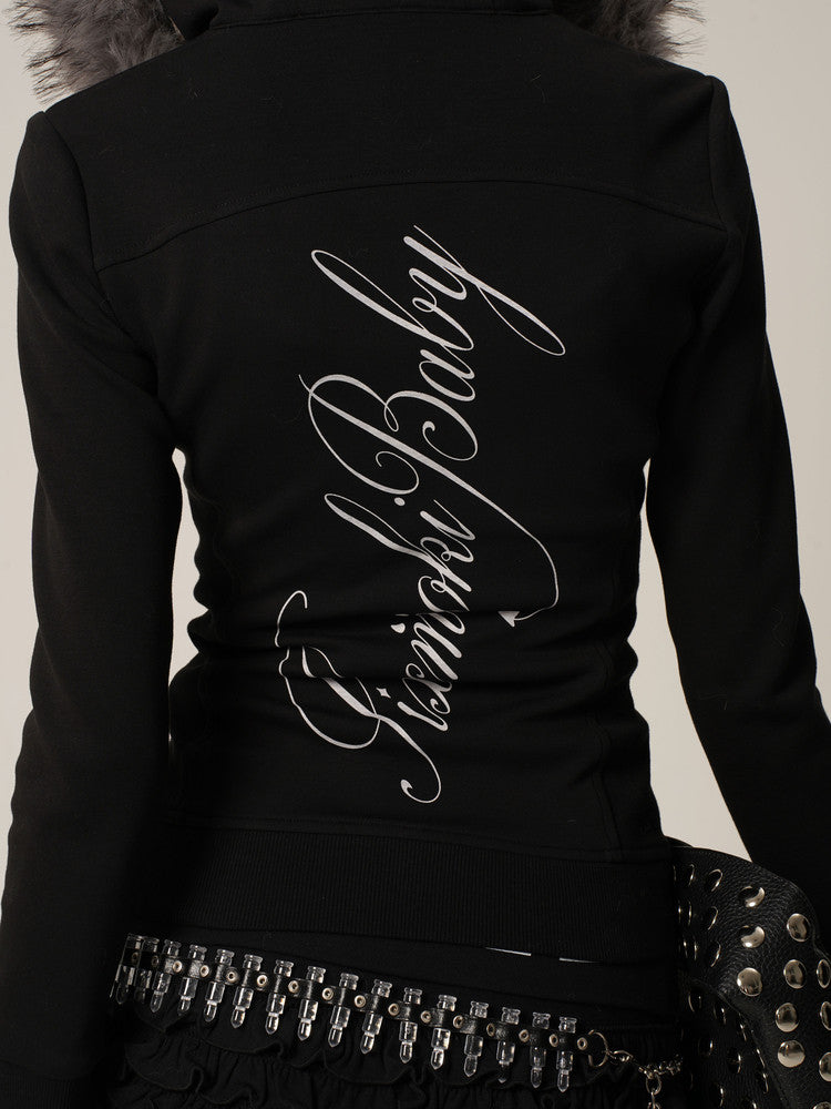 Scorpio No1r Black White Slim Sweatshirt