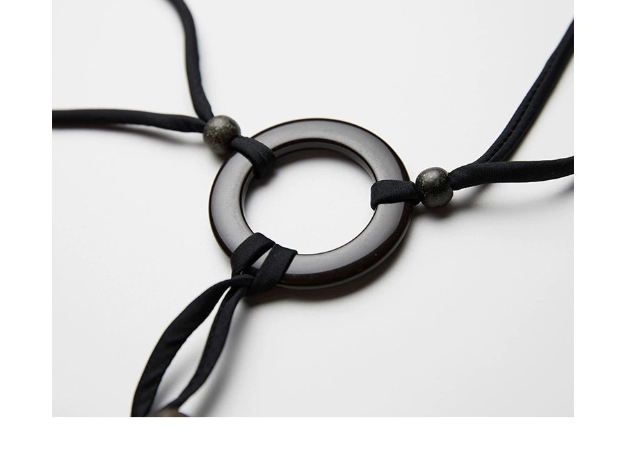 Scorpio No1r "BAMBOO No1r" TRIM LACE SUSPENDER SLEEVELESS SLIM RESORT DRESS