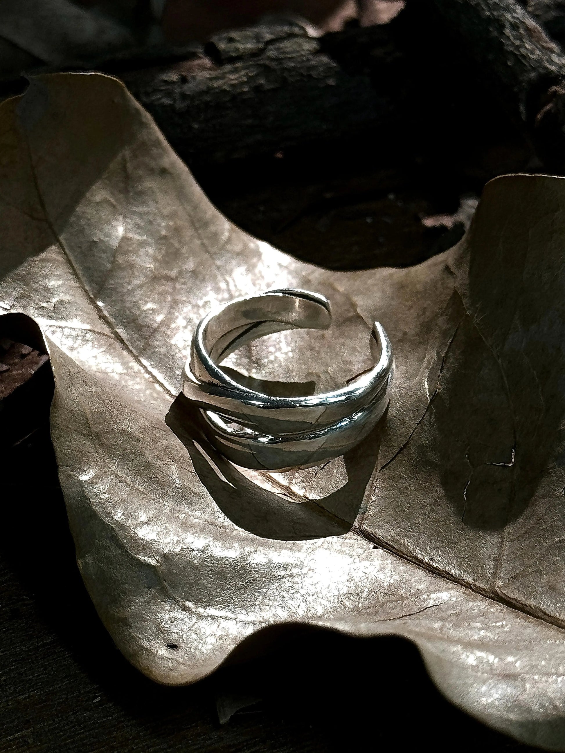 Personal Use Only "Ephemeral•Flow" 925 silver ring is adjustable