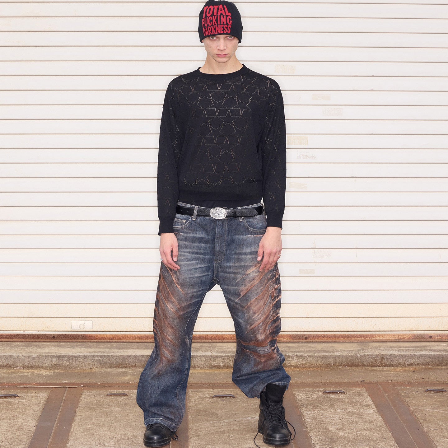 SONGAADON 26SS Total F**king Darkness Knit Cap