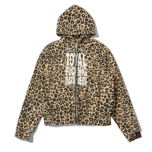 SONGAADON 26SS leopard print washed old hooded sweatshirt