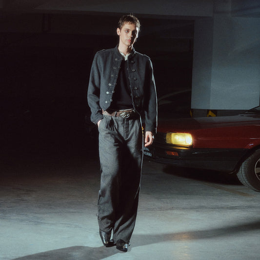 RICHILL MELANCHOLY 25AW Velvey Napoleon Buttoned Cropped Jacket Jacket