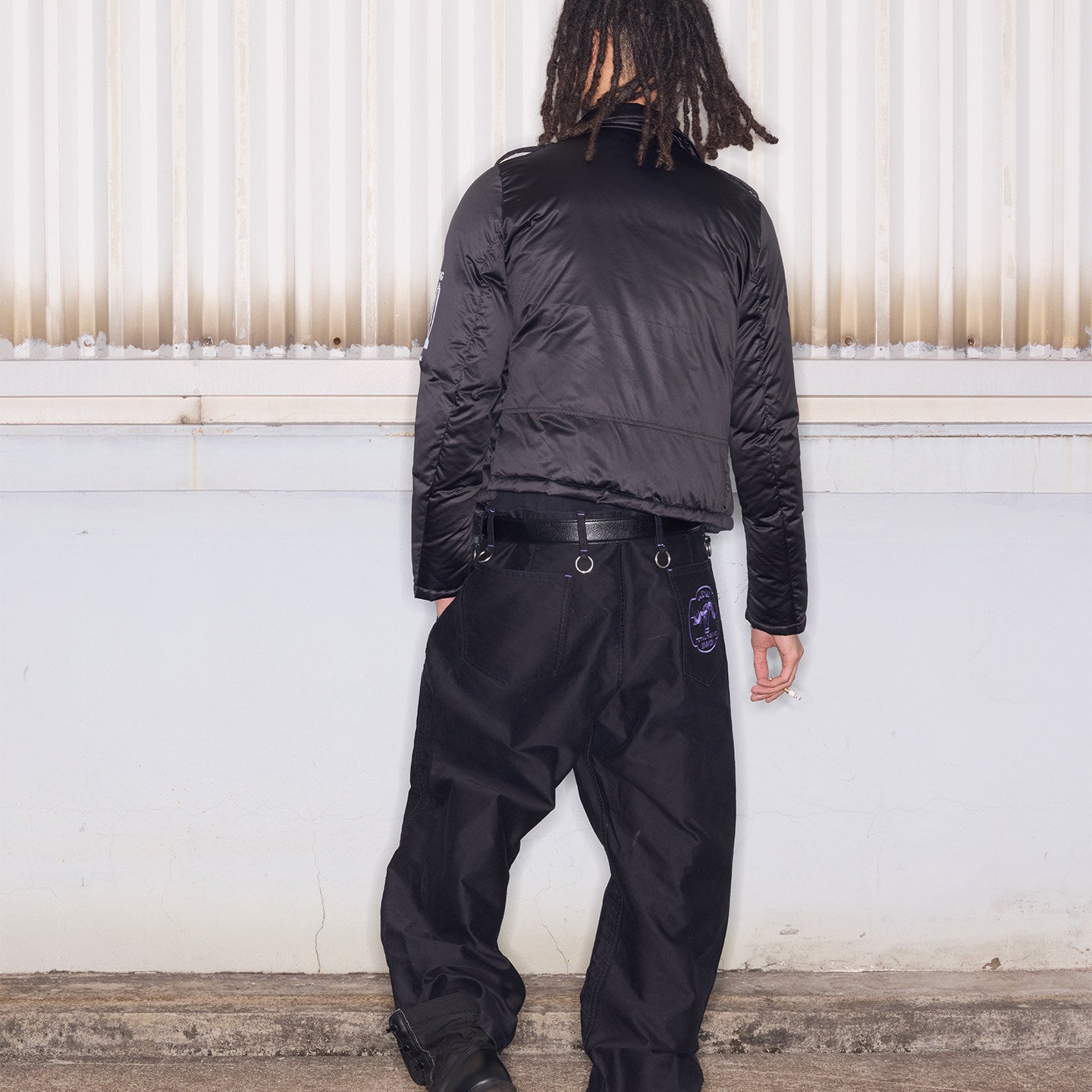 SONGAADON 26SS Motorcycle Down Jacket Slim Fit Short Jacket