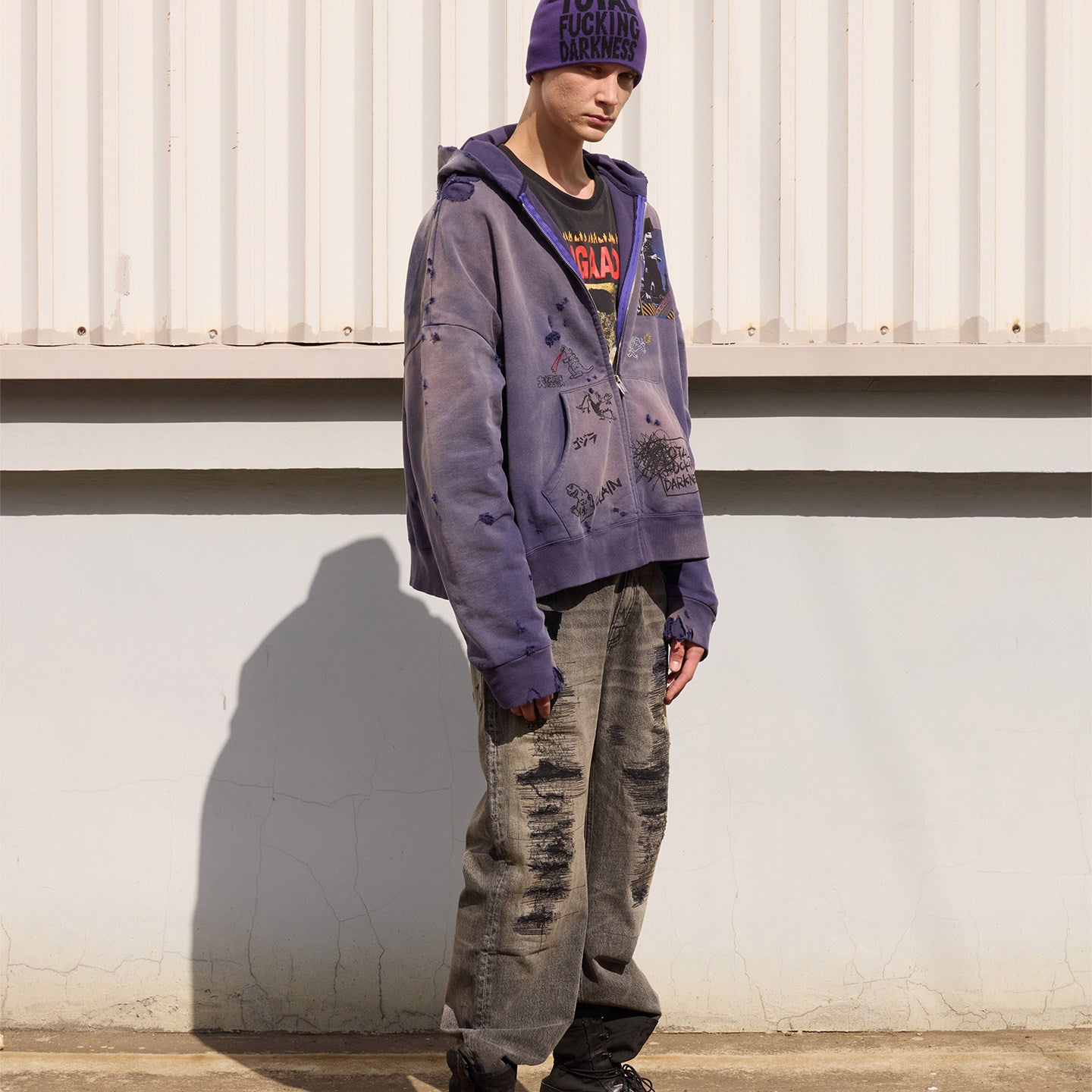 SONGAADON 26SS Total F**king Darkness Knit Cap