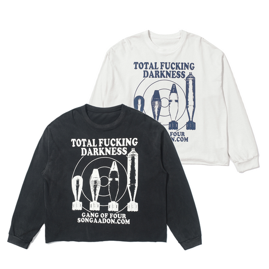SONGAADON 26SS Gang of Four missile print washed old long-sleeved sweatshirt