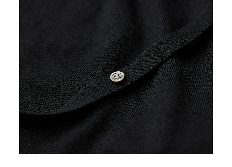 Scorpio No1r 'Midnight Star 'SLIM WAIST SLIM SWING COLLAR BLACK KNIT VEST SUMMER SLEEVELESS TOP T-SHIRT WOMEN