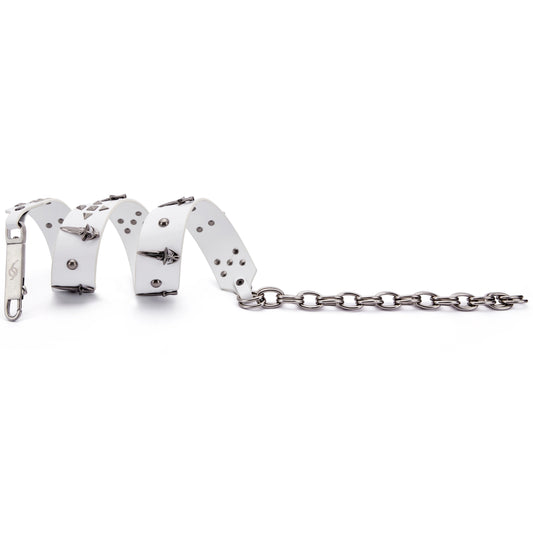 Fourth3ex 25Ss Medieval Vintage Self-designed premium leather chain rivet sword belt